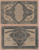 French Indochina 5 Cents ND 1942 P 88 b UNC