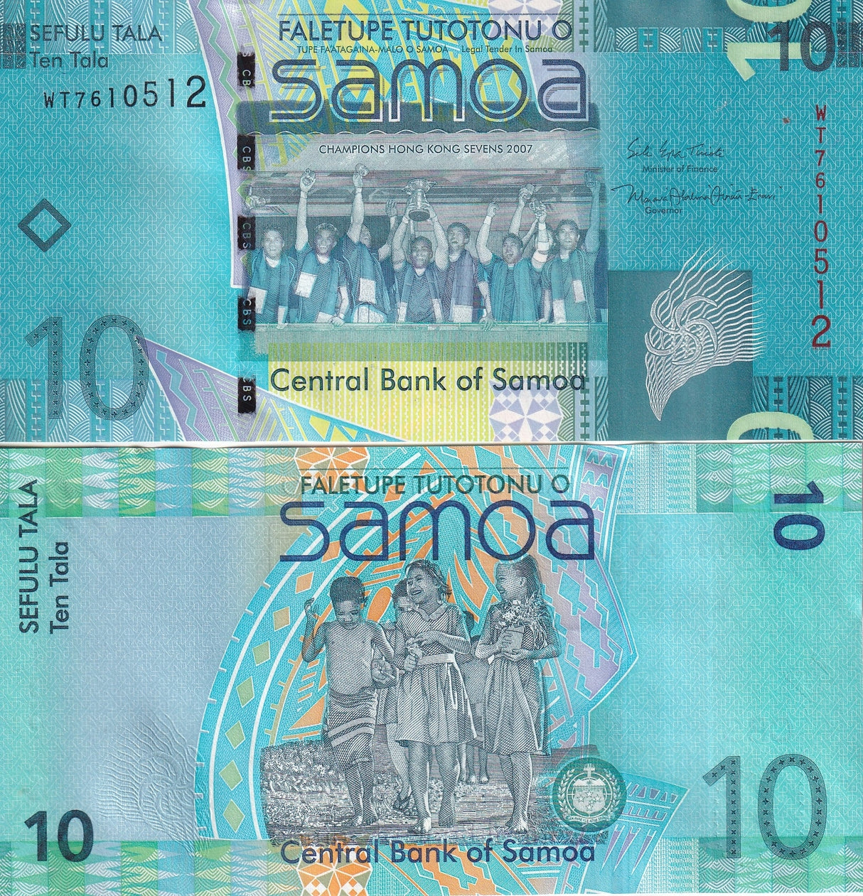 Western Samoa 10 Tala  ND 2008/2017 P 39 b UNC