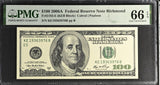 United States 100 Dollars USA 2006A P 528 E Richmond Gem UNC PMG 66 EPQ