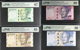 South Africa Set 4; 10-50 100 Rands 2023 P 151 Superb Gem UNC PMG 65 66 67 EPQ