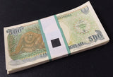 Indonesia 500 Rupiah 1992/Mixed Years P 128 UNC LOT 100 Pcs 1 Bundle Little Tone