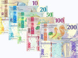 CURACAO & SINT MAARTEN SET 5 UNC 10-200 Gulden 2025 P 1 2 3 4 5 Seahorse