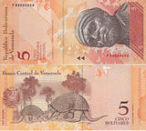 Venezuela 5 Bolivares 2011 P 89 d UNC