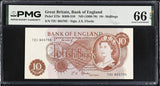Great Britain 10 Shillings ND 1966-1970 P 373 c Gem UNC PMG 66 EPQ