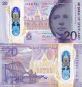 Scotland 20 Pounds 2019 Polymer P 132 UNC