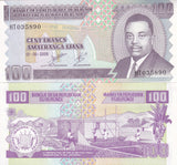 BURUNDI 100 FRANCS 2006 P 37 e UNC , Home construction ,Bujumbura