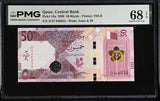 Qatar 50 Riyals 2020 P 35 a Superb Gem UNC PMG 68 EPQ