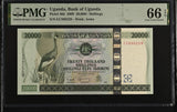 Uganda 20000 Shillings 2009 P 46 d Gem UNC PMG 66 EPQ TOP POP