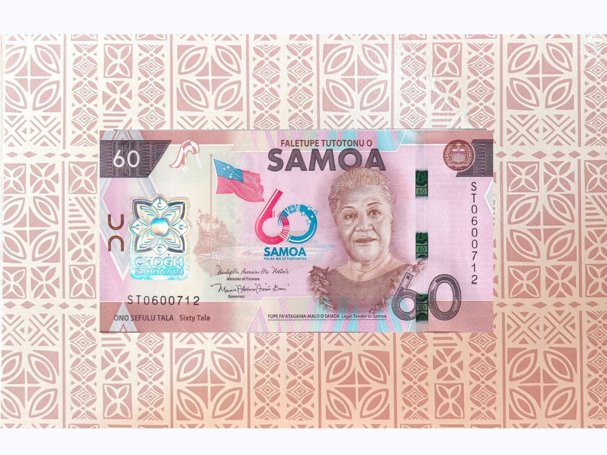 Samoa 60 Tala 2024 Commonwealth CHOGM Comm P 53 UNC With FOLDER