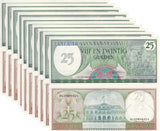 Suriname 25 Gulden 1985 P 127 LOT 10 UNC