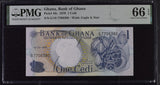 Ghana 1 Cedi 1970 P 10 c Gem UNC PMG 66 EPQ