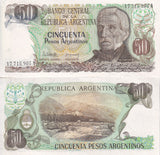 Argentina 50 Pesos Argentinos 1983 P 314 UNC