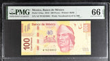 Mexico 100 Pesos 2016 P 124 az Gem UNC PMG 66 EPQ