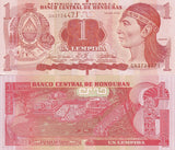 Honduras 1 Lempira 2022 P 96 UNC