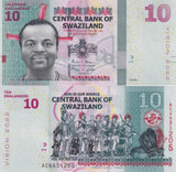 Swaziland 10 Emelangeni 2015 P 41 Commemorative UNC