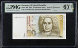 Germany 50 Deutsche Mark 1991 P 40 b Superb Gem UNC PMG 67 EPQ