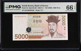 South Korea 5000 Won ND 2006 P 55 Gem UNC PMG 66 EPQ