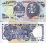 Uruguay 50 Pesos 1989 TDLR P 61A AUnc