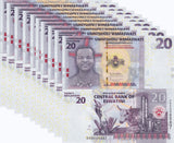 Eswatini 20 Emalangeni Swaziland 2024/2025 P 46 UNC LOT 10 Pcs