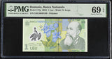 Romania 1 Leu 2024 P 117 p Polymer Superb Gem UNC PMG 69 EPQ