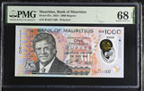 Mauritius 1000 Rupees 2024 P 67 RA FIRSTPrefix Polymer Superb Gem UNC PMG 68 EPQ