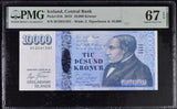 Iceland 10000 Kronur 2019 P 61 b Superb Gem UNC PMG 67 EPQ