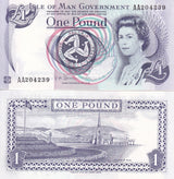 Isle of Man 1 Pounds ND 2009 P 40 c AA Prefix UNC