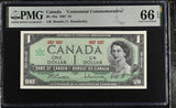 Canada 1 Dollar 1967 P 84 a BC-45a Comm. Beattie,Rasminsky Gem UNC PMG 66 EPQ