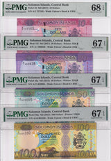 Solomon Set 4; 10-50 100 Dollars ND 2017 P 33 34-36 Superb Gem UNC PMG 67 68 EPQ