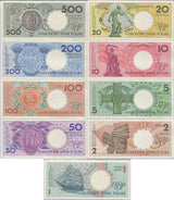Poland Set 9 UNC 1 2 5 10 20 50 100 200 500 Zlotlych 1990 P 164 165-171 172