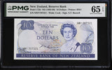 New Zealand 10 Dollars ND 1985-1989 P 172 b Gem UNC PMG 65 EPQ