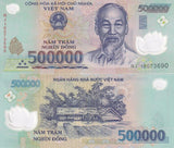 Vietnam 500000 Dong Random Mixed Year P 124 UNC