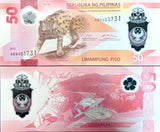 Philippines 50 Piso 2025/2024 Leopard Fish Polymer P 237 LOT 20 UNC