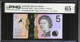 Australia 5 Dollars 2016 P 62 a Polymer Gem UNC PMG 65 EPQ