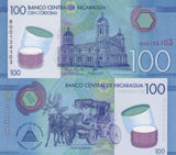 Nicaragua 100 Cordobas 2014 Polymer P 212* R Prefix REPLACEMENTUNC