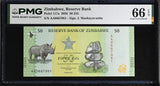 Zimbabwe 50 Zig 2026 P 117 a Gem UNC PMG 66 EPQ , AA prefix Grade Note