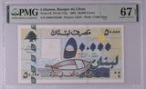 Lebanon 50000 Livres 2001 P 82 Superb Gem UNC PMG 67 EPQ