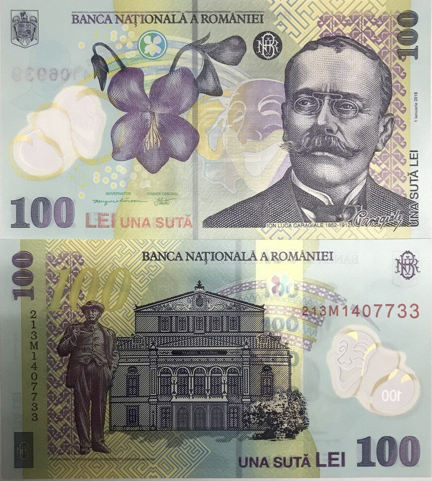 Romania 100 Lei 2021 P 121 d Polymer UNC