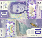 Canada 10 Dollars 2018 P 113 Polymer Wilkins Poloz UNC ,Human Rights, Winnipeg