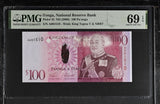 Tonga 100 Pa'anga ND 2008 P 43 Superb Gem UNC PMG 69 EPQ Top Pop