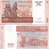 Madagascar 500 Ariary 2004 P 88 a UNC