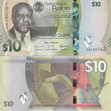 Belize 10 Dollars 2025 P 75 NEW Design Birds hornbill UNC