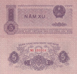 Vietnam 5 Xu 1975 P 76 UNC