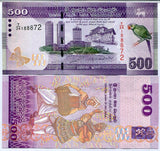 Sri Lanka 500 Rupees 2010 P 126 UNC, Padmanidhi guard stone, TDLR, Colombo