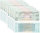 Argentina 1 Austral 1991 P S2711 UNC LOT 10 PCS, Provincia de Tucuman