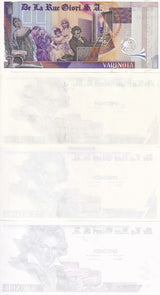 TEST Note set 4 BEETHOVEN SPECIMEN VARINOTA DE LA RUE Single and Double-sided