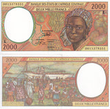 Central African States Gabon 2000 Fr. 2000 P 403Lg UNC