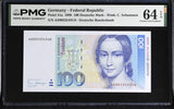 Germany 100 Mark 1989 P 41 a Choice UNC PMG 64 EPQ , Deutsche bundesbank