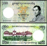 Bhutan 100 Ngultrum 2006 P 32 a* Z/6 Prefix Replacement AU-UNC
