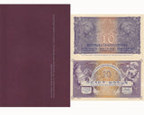 Czechoslovakia 10 Korun 1919/2020 Commemorative Official Reprint W/Folder UNC
